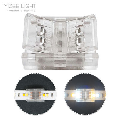 3 PIN 10mm PCB Untuk PCB SMD Solderless LED Strip Connector Transparan