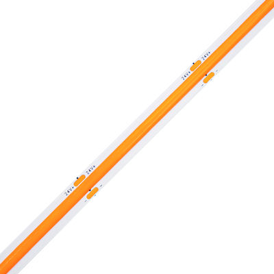 DC24V COB LED Strip Light COB LED Strip Lampu 8mm Lebar Amber Warna LED Strip
