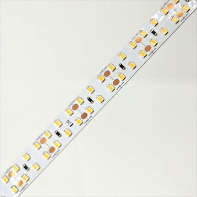 Double Row DC24V 15mm Lebar Fleksibel LED Strip Cahaya Putih dipimpin pita fleksibel