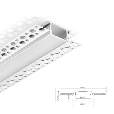 Profil Aluminium LED Tanpa Trim 29*14mm Untuk Langit-langit Plasterboard