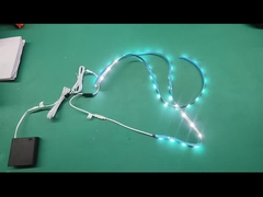 Sesuaikan Strip LED Baterai Dengan Pencahayaan Lemari Saklar Magnetik