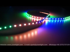 SPI Digital SMD 5050 RGB LED Strip DC24V 14.4W 10mm RGBIC LED Strip Lampu