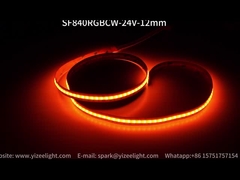 Strip LED RGB+CCT COB tanpa titik Strip LED RGB+ 3000-6000K